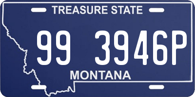 MT license plate 993946P