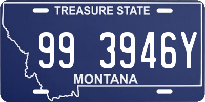 MT license plate 993946Y