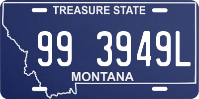 MT license plate 993949L