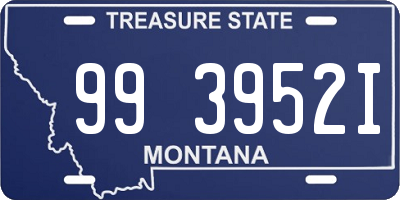 MT license plate 993952I