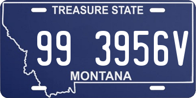 MT license plate 993956V