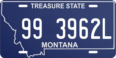 MT license plate 993962L