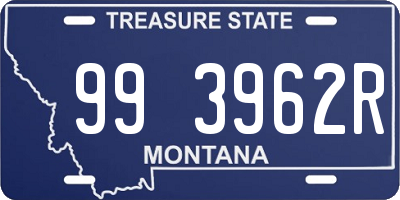 MT license plate 993962R