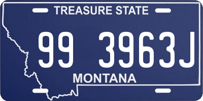 MT license plate 993963J