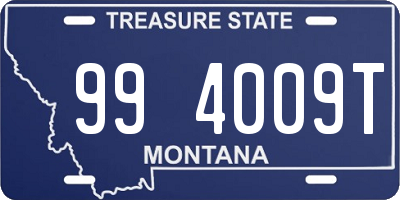 MT license plate 994009T