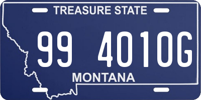 MT license plate 994010G