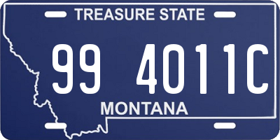 MT license plate 994011C