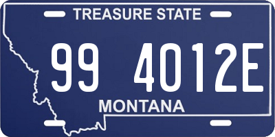 MT license plate 994012E