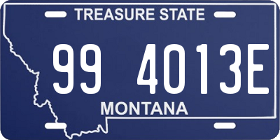 MT license plate 994013E