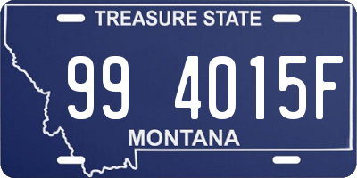 MT license plate 994015F