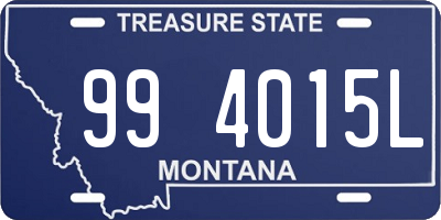 MT license plate 994015L