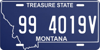 MT license plate 994019V