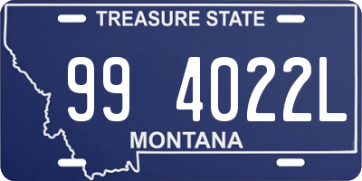 MT license plate 994022L