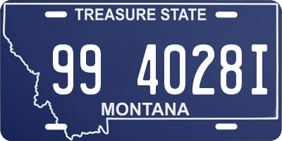 MT license plate 994028I