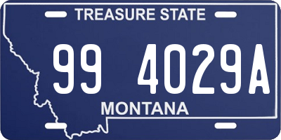 MT license plate 994029A