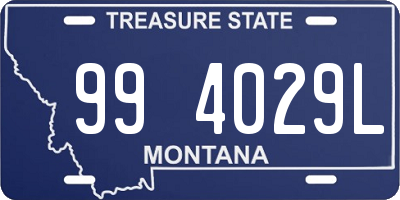 MT license plate 994029L