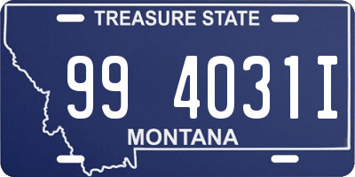 MT license plate 994031I