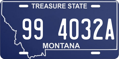 MT license plate 994032A