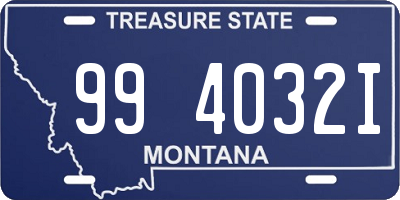 MT license plate 994032I