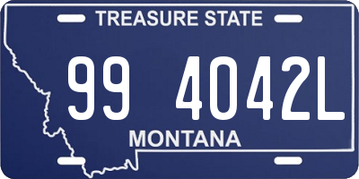 MT license plate 994042L