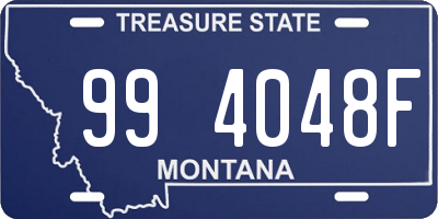 MT license plate 994048F