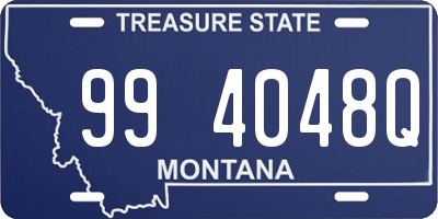 MT license plate 994048Q