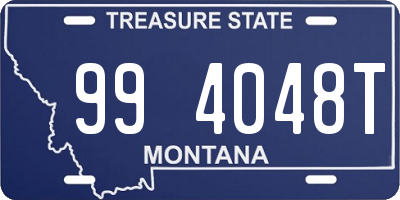 MT license plate 994048T