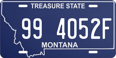 MT license plate 994052F