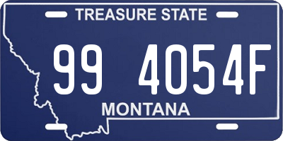 MT license plate 994054F