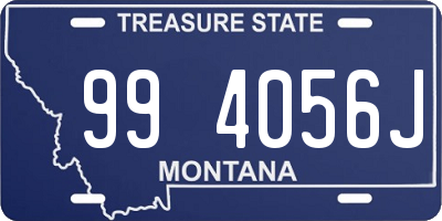 MT license plate 994056J