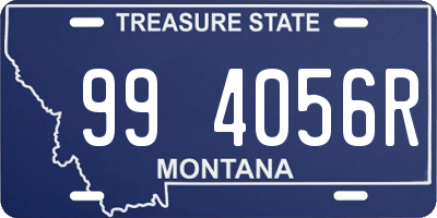 MT license plate 994056R