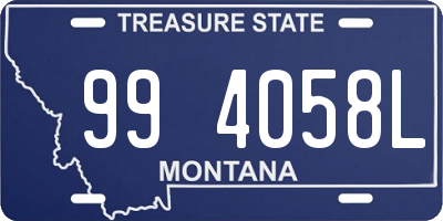 MT license plate 994058L