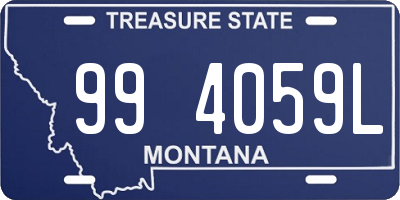 MT license plate 994059L