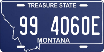 MT license plate 994060E