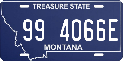 MT license plate 994066E