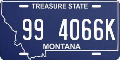 MT license plate 994066K