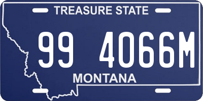 MT license plate 994066M
