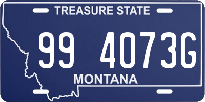 MT license plate 994073G