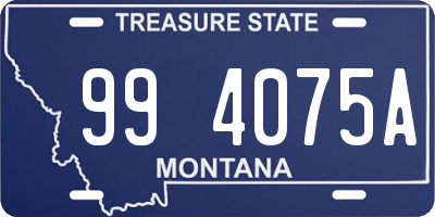 MT license plate 994075A