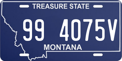 MT license plate 994075V