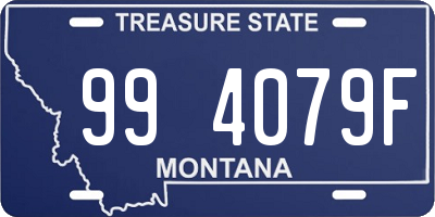 MT license plate 994079F