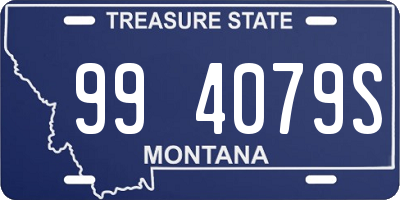 MT license plate 994079S