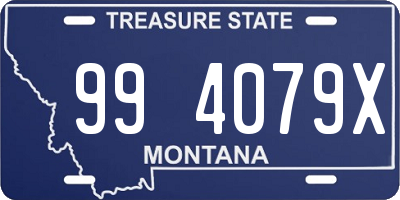 MT license plate 994079X