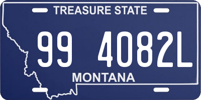 MT license plate 994082L