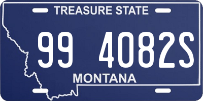 MT license plate 994082S