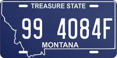 MT license plate 994084F