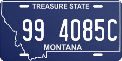 MT license plate 994085C