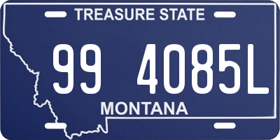 MT license plate 994085L