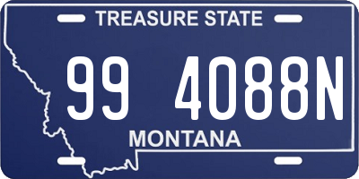 MT license plate 994088N