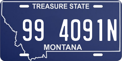 MT license plate 994091N